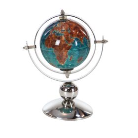 Reno world globe for home office decor 6""w, 9""h